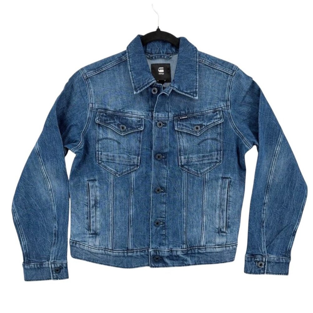 G-Star Raw Arc 3D Jacket in the Faded Santorini color Size Small Denim Jean